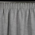 Zasłona JULA w stylu eko z tkaniny o płóciennym splocie z efektem melanżu - 140 x 270 cm - popielaty 7