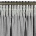 Zasłona JUDYTA z tkaniny z dodatkiem lnu z deszczykiem w stylu eko - 140 x 300 cm - srebrny 7