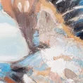 Obraz HERON 1 ręcznie malowany na płótnie obraz z czaplą - 80 x 80 cm - niebieski 2