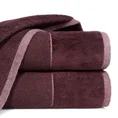 EUROFIRANY CLASSIC Ręcznik LUCY z miękką welurową bordiurą - 30 x 50 cm - bordowy 1