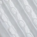 Firana gotowa LARISA zdobiona żakardowym wzorem - 140 x 250 cm - biały 5