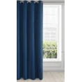 Zasłona gotowa RITA z gładkiej tkaniny - 140 x 250 cm - ciemnoniebieski 2