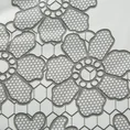 EUROFIRANY CLASSIC Komplet pościeli z wysokogatunkowej satyny bawełnianej z motywem geometrycznych kwiatów - 140 x 200 cm, 1 szt. 70 x 80 cm - biały 4