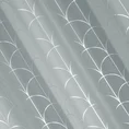 Zasłona zdobiona srebrnym nadrukiem w stylu art deco - 140 x 250 cm - szary 5