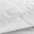 EUROFIRANY NOWA STYLE Komplet pościeli LINDA  z mieszanki włókien bawełniano-poliestrowych zdobiona subtelną koronką - 160 x 200 cm - biały 5