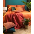 TERRA COLLECTION Komplet pościeli MOROCCO 2 z bawełny z ozdobną kantą i lamówką na poduszkach - 220 x 200 cm - ciemnopomarańczowy 8