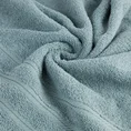 Ręcznik VITO z bawełny podkreślony żakardowymi paskami - 50 x 90 cm - miętowy 5