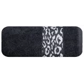 DIVA LINE Ręcznik LETA w kolorze stalowym, z żakardową bordiurą z motywem zwierzęcym i błyszczącą nicią - 70 x 140 cm - stalowy 3