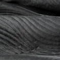 Narzuta  z  welwetu pikowana metodą tradycyjnego szycia w falujący wzór - 220 x 240 cm - czarny 3