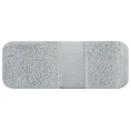 Ręcznik z bordiurą podkreśloną błyszczącą nitką - 50 x 90 cm - srebrny 3