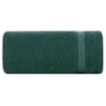 EUROFIRANY CLASSIC Ręcznik RIKI  z bordiurą w pasy miękki i puszysty, zero twist - 30 x 50 cm - butelkowy zielony 3