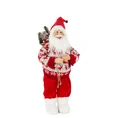 Mikołaj - figurka świąteczna  z workiem prezentów - 33 x 20 x 60 cm - czerwony 1
