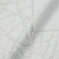 Dywanik łazienkowy NIKA z bawełny, dobrze chłonący wodę z geometrycznym wzorem wykończony błyszczącą nicią - 50 x 70 cm - biały 5