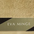 EVA MINGE Ręcznik EVA 1 z puszystej bawełny z bordiurą zdobioną designerskim nadrukiem - 30 x 50 cm - beżowy 2