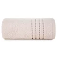 Ręcznik bawełniany FIORE z ozdobnym stebnowaniem - 30 x 50 cm - jasnoróżowy 3