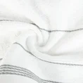Ręcznik z bordiurą w formie sznurka - 70 x 140 cm - biały 5