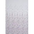Dekoracja okienna NOEMI z lekkiej etaminy z nadrukiem drobnych liści - 140 x 250 cm - biały 10
