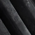 Zasłona LORINDA z welwetu z wytłaczanym wzorem - 140 x 250 cm - czarny 5