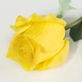 RÓŻA kwiat sztuczny dekoracyjny - dł. 54 cm dł. kwiat 9 cm - żółty 2