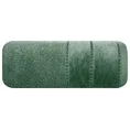 Ręcznik MARI z welurową bordiurą - 50 x 90 cm - butelkowy zielony 3