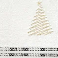 Ręcznik świąteczny EVE bawełniany z haftem z choinką i kryształkami - 70 x 140 cm - biały 2