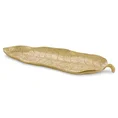 Egzotyczny liść patera dekoracyjna złota - 37 x 15 x 2 cm - złoty 2