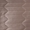 EUROFIRANY PREMIUM Narzuta z miękkiego i matowego welwetu pikowana metodą hot press w geometryczny wzór - 170 x 210 cm - brązowy 5