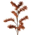 Gałązka ozdobna, kwiat sztuczny dekoracyjny - 74 cm - ceglasty 1