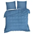 NOVA COLOUR Poszewka na poduszkę bawełniana z satynowym połyskiem - 40 x 40 cm - ciemnoniebieski 7