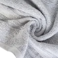 Ręcznik z bawełny egipskiej z żakardową bordiurą podkreśloną lśniącą nicią - 70 x 140 cm - srebrny 5