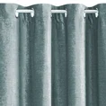 Zasłona CLAIRE z lśniącej tkaniny szenilowej - 140 x 250 cm - turkusowy 4
