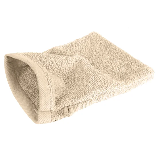 Myjka do ciała 16x21 cm bawełniana kolor ciemnobeżowy 500 g/m2 GŁADKI 2 - 16 x 21 cm - ciemnobeżowy