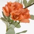Kwiat sztuczny dekoracyjny z płatkami z jedwabistej tkaniny - ∅ 12 x 77 cm - pomarańczowy 2