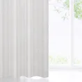 Dekoracja okienna EMMA  z tkaniny przeplatanej srebrną nicią - 140 x 250 cm - biały 1
