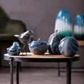 Wazon DAKOTA wykonany ręcznie z barwionego szkła artystycznego - 20 x 20 x 35 cm - niebieski 6