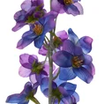 OSTRÓŻKA POJEDYNCZA  sztuczny kwiat dekoracyjny z płatkami z jedwabistej tkaniny - 80 cm - niebieski 2