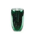 Wazon MOLLY ze szkła artystycznego zielono-srebrnego - ∅ 16 x 28 cm - zielony 1