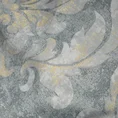 DIVA LINE Komplet pościeli z wysokogatunkowej satyny bawełnianej z motywem antycznych ornamentów ze złoceniem - 220 x 200 cm - stalowy 5