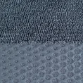 Ręcznik ANELA z ozdobną bordiurą przetykaną błyszczącą nicią - 70 x 140 cm - stalowy 2