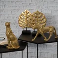 Liść figurka dekoracyjna złota - 11 x 5 x 34 cm - złoty 8