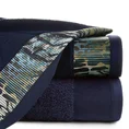 EWA MINGE Komplet ręczników CARLA w eleganckim opakowaniu, idealne na prezent! - 2 szt. 50 x 90 cm - granatowy 2