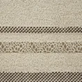 Ręcznik TESSA z bordiurą w cętki inspirowany dziką naturą - 30 x 50 cm - beżowy 2