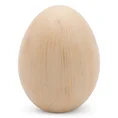 Figurka ceramiczna JAJKO wielkanocne w stylu eko - 11 x 11 x 14 cm - beżowy 1