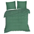 NOVA COLOUR Poszewka na poduszkę bawełniana z satynowym połyskiem - 40 x 40 cm - butelkowy zielony 6