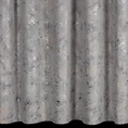 Zasłona TULIA z miękkiego welwetu z metalicznym nadrukiem z motywem liści bananowca - 135 x 270 cm - stalowy 3