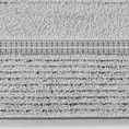 ELLA LINE ręcznik bawełniany TAYLOR z ozdobnym stebnowaniem i bordiurą w paseczki - 70 x 140 cm - srebrny 2