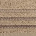 Ręcznik IRENE z puszystej bawełny podkreślony paseczkami - 70 x 140 cm - beżowy 2