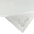 Ekskluzywny obrus OLIWIA z tkaniny z dodatkiem bawełny zdobiony aplikacją z kryształów - 85 x 85 cm - biały 3