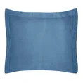 NOVA COLOUR Poszewka na poduszkę bawełniana z satynowym połyskiem i ozdobną kantą - 70 x 80 cm - ciemnoniebieski 1