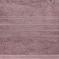 Ręcznik LAVIN z bawełny egipskiej zdobiony pasami - 70 x 140 cm - różowy 2